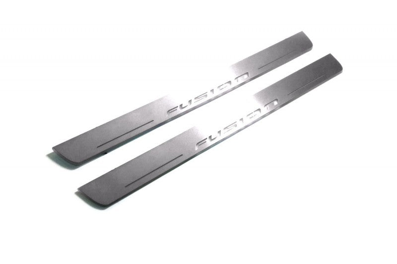 Ford Fusion II 2012-2020 LED Door Sills PRO With Logo Fusion Ford Led Door Sills opdesign