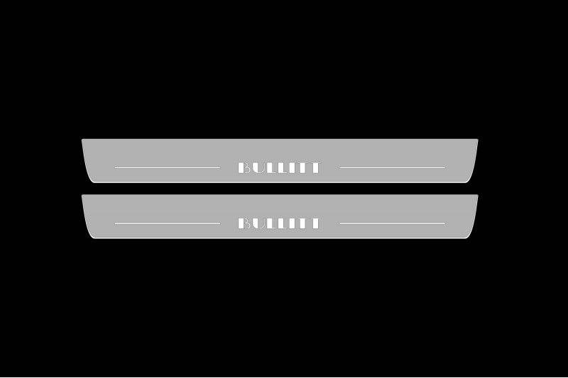 Ford Mustang V 2005-2015 Car Door Sill With Logo BULLITT Ford Led Door Sills opdesign