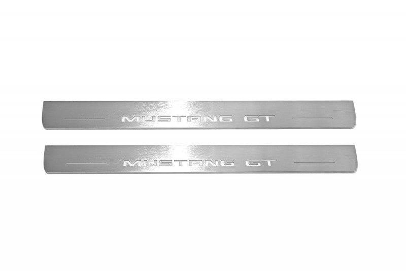 Ford Mustang VI Illuminated LED Door Sill Plates  With Mustang GT Logo - decoinfabric