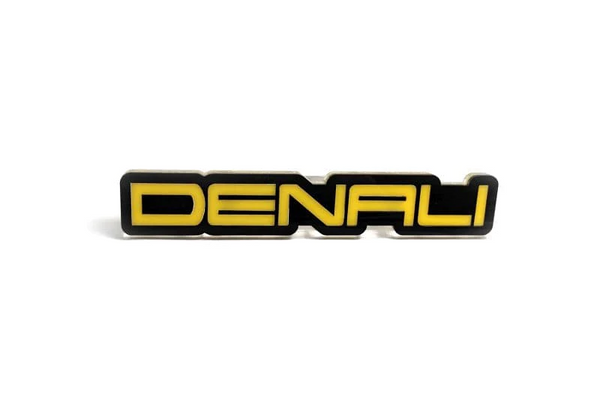 GMC tailgate trunk rear emblem with Denali logo