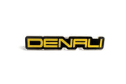 GMC Radiator grille emblem with Denali logo GMC emblems decoinfabric BLACK YELLOW