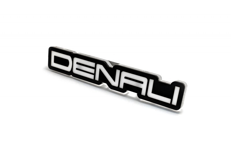 GMC Emblem & Badges set with Denali logo GMC emblems decoinfabric BLACK WHITE