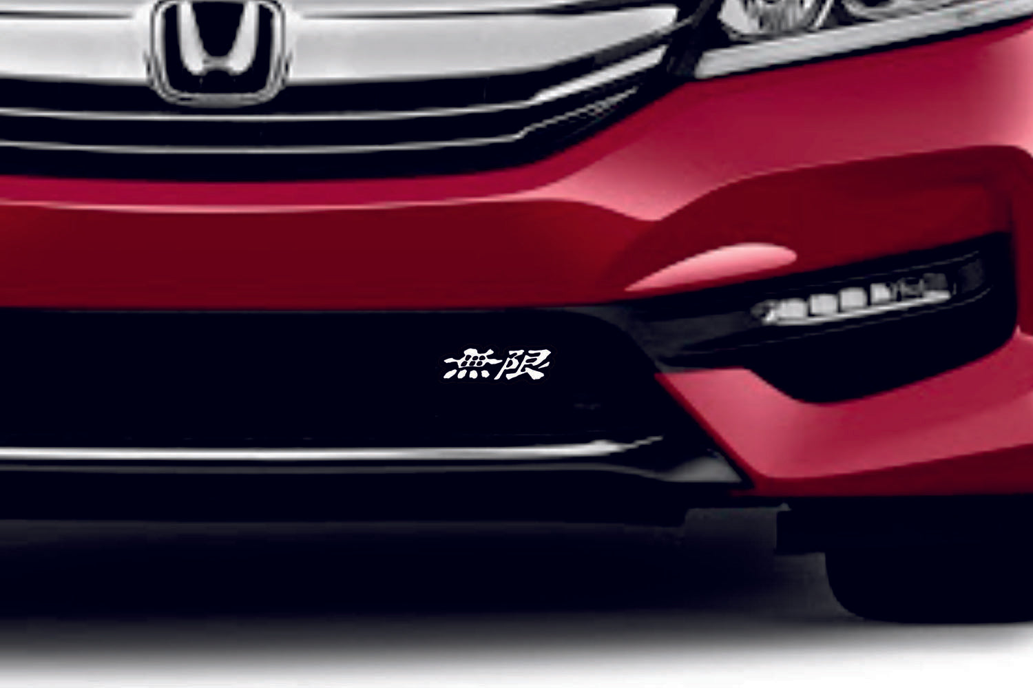 Honda Radiator grille emblem with Mugen logo (type 2) Honda emblems decoinfabric