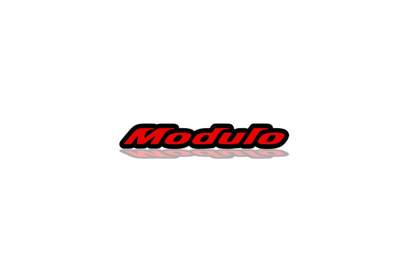 Honda trunk rear emblem with Modulo logo Honda emblems decoinfabric BLACK RED