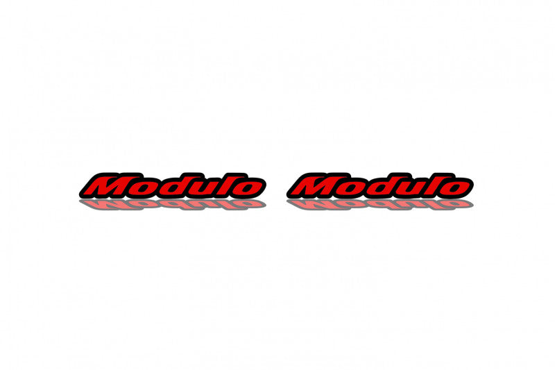 Honda emblem for fenders with Modulo logo Honda fender decoinfabric BLACK RED