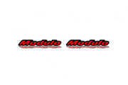 Honda emblem for fenders with Modulo logo Honda fender decoinfabric BLACK RED