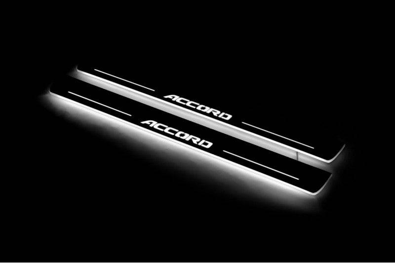 Honda Accord X 2018-2023 Car Door Sill With Logo Accord Honda Led Door Sills opdesign