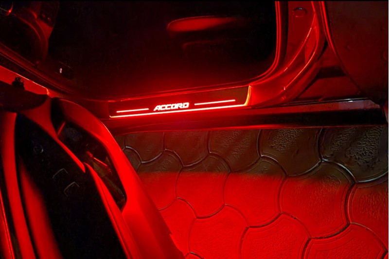 Honda Accord X 2018-2023 Car Door Sill With Logo Accord Honda Led Door Sills opdesign