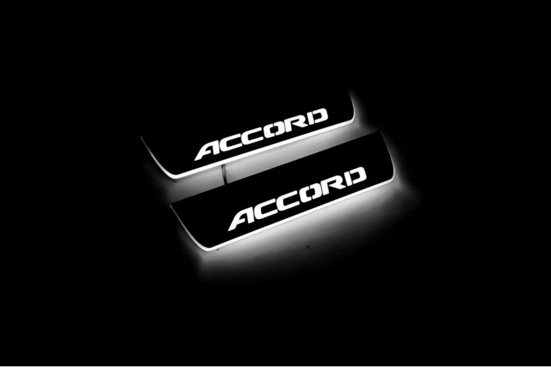 Honda Accord X 2018-2023 Car Door Sill With Logo Accord Honda Led Door Sills opdesign