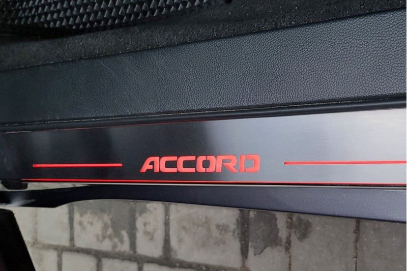 Honda Accord X 2018-2023 Car Door Sill With Logo Accord Honda Led Door Sills opdesign