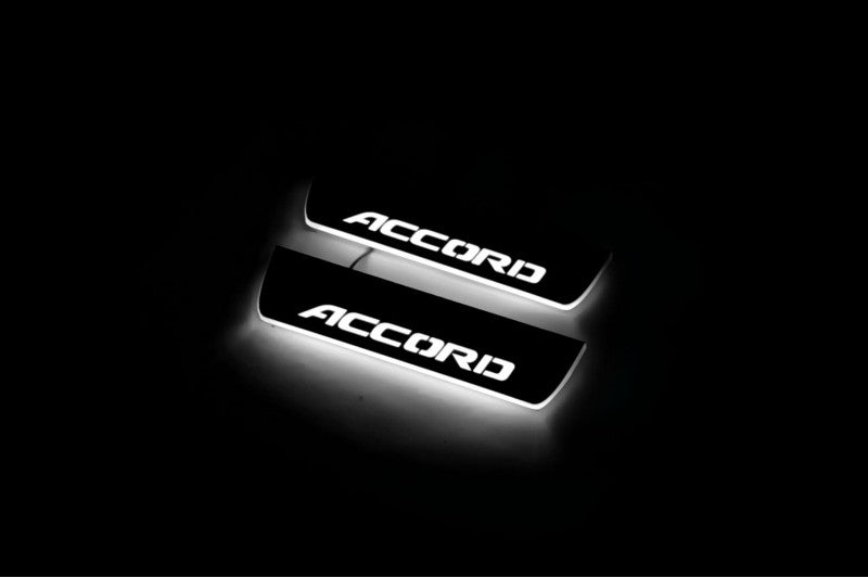 Honda Accord X 2018-2023 Car Door Sill With Logo Accord Honda Led Door Sills opdesign