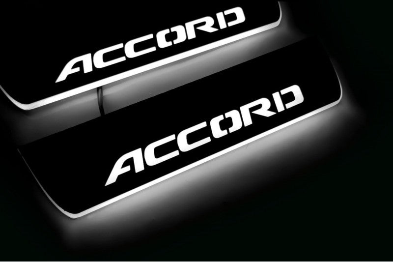 Honda Accord X 2018-2023 Car Door Sill With Logo Accord Honda Led Door Sills opdesign