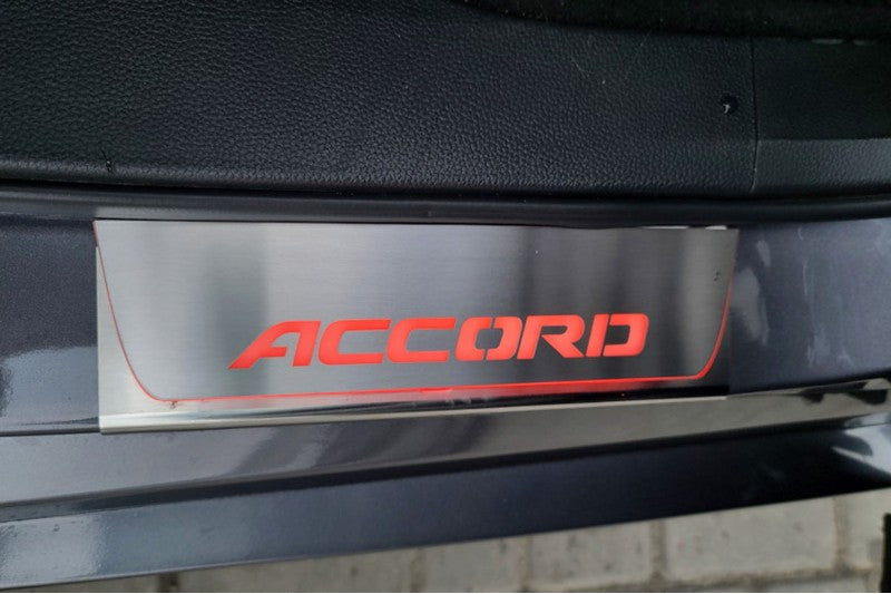 Honda Accord X 2018-2023 Car Door Sill With Logo Accord Honda Led Door Sills opdesign
