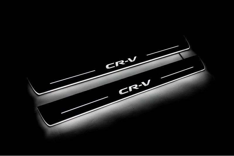 Honda CR-V V 2017-2023 Led Door Sills With Logo CR-V Honda Led Door Sills opdesign