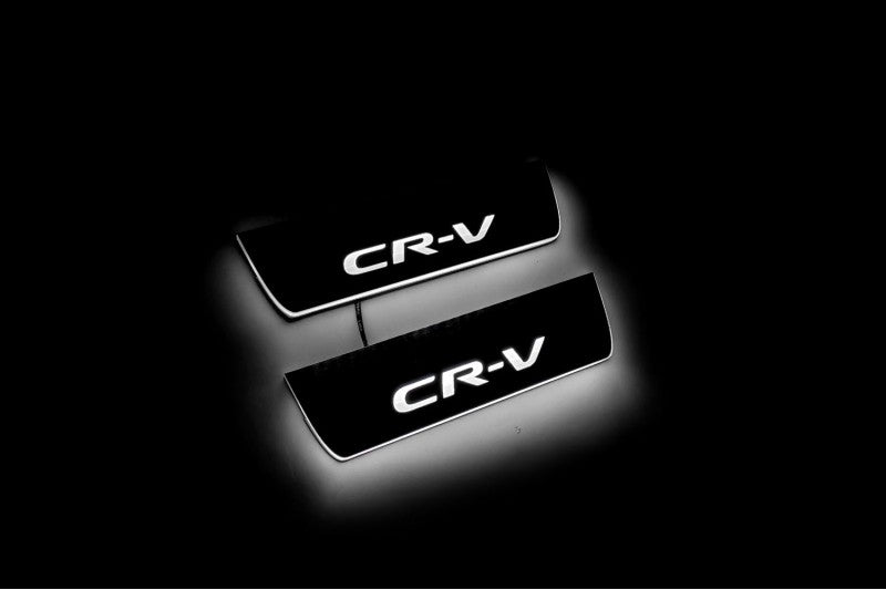 Honda CR-V V 2017-2023 Led Door Sills With Logo CR-V Honda Led Door Sills opdesign