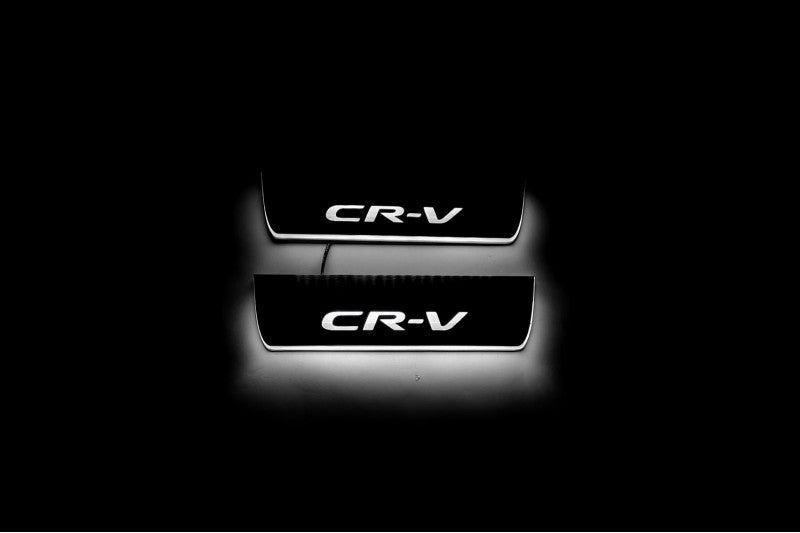 Honda CR-V V 2017-2023 Led Door Sills With Logo CR-V Honda Led Door Sills opdesign
