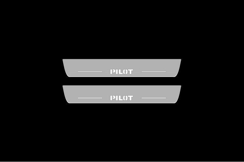 Honda Pilot II Led Sill Plates With Logo Pilot - decoinfabric