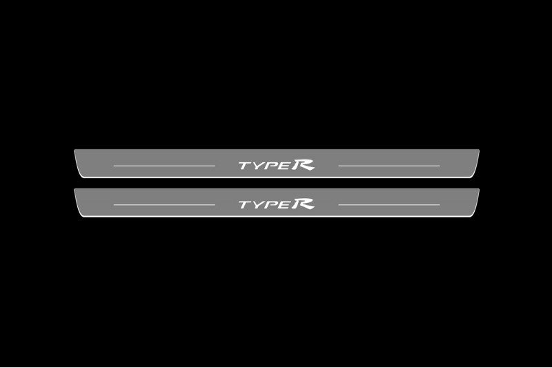 Honda Civic 3D 2006-2012 Auto Door Sills With Logo TypeR Honda Led Door Sills opdesign
