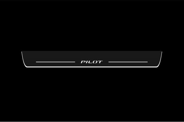 Honda Pilot III LED Door Sills PRO With Logo Pilot - decoinfabric