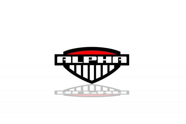 Hummer tailgate trunk rear emblem with Alpha logo