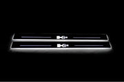 Hummer H2 2002-2009 LED Door Sills PRO With Logo H2 Hummer Led Door Sills opdesign