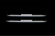 Hummer H2 2002-2009 Led Door Sills With Logo Hummer Hummer Led Door Sills opdesign