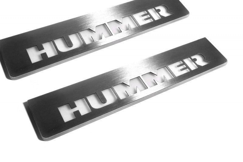 Hummer H2 Led Door Sills With Logo Hummer