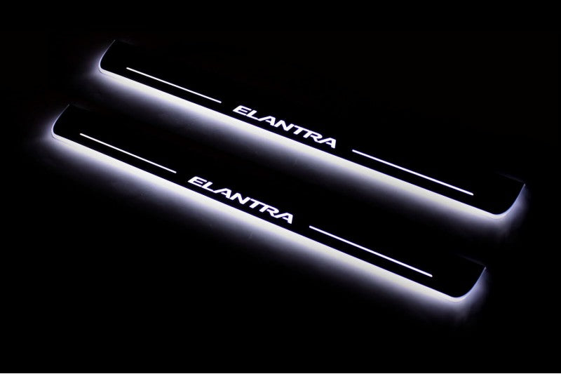 Hyundai Elantra V (MD) 2011-2016 Door Sill Lights With Logo Elantra Hyundai Led Door Sills opdesign