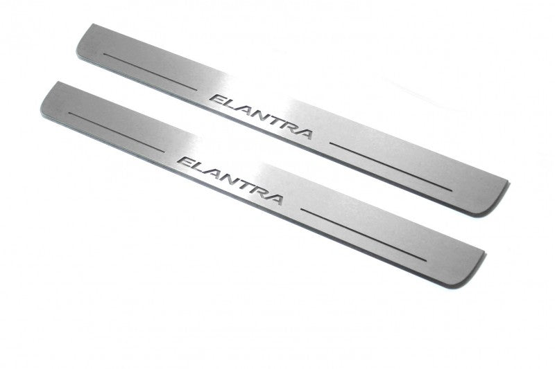Hyundai Elantra V (MD) 2011-2016 Door Sill Lights With Logo Elantra Hyundai Led Door Sills opdesign