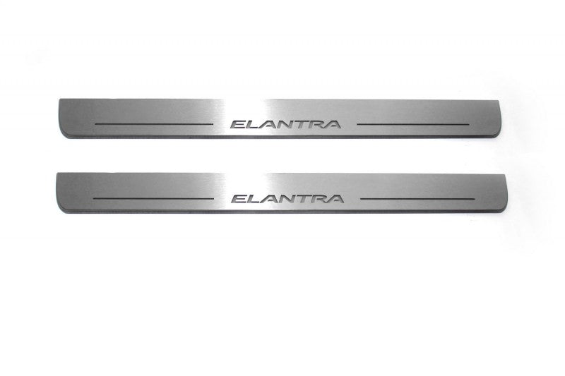 Hyundai Elantra V (MD) 2011-2016 Door Sill Lights With Logo Elantra Hyundai Led Door Sills opdesign