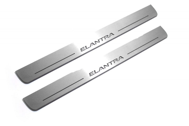 Hyundai Elantra V (MD) 2011-2016 Door Sill Lights With Logo Elantra Hyundai Led Door Sills opdesign