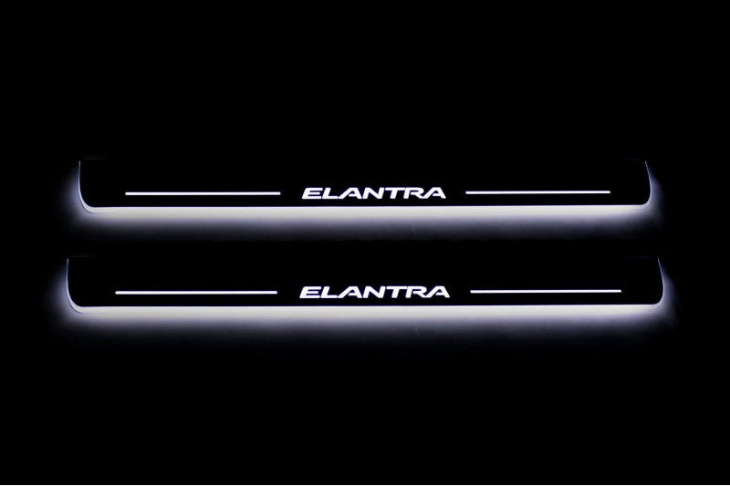 Hyundai Elantra V (MD) 2011-2016 Door Sill Lights With Logo Elantra Hyundai Led Door Sills opdesign