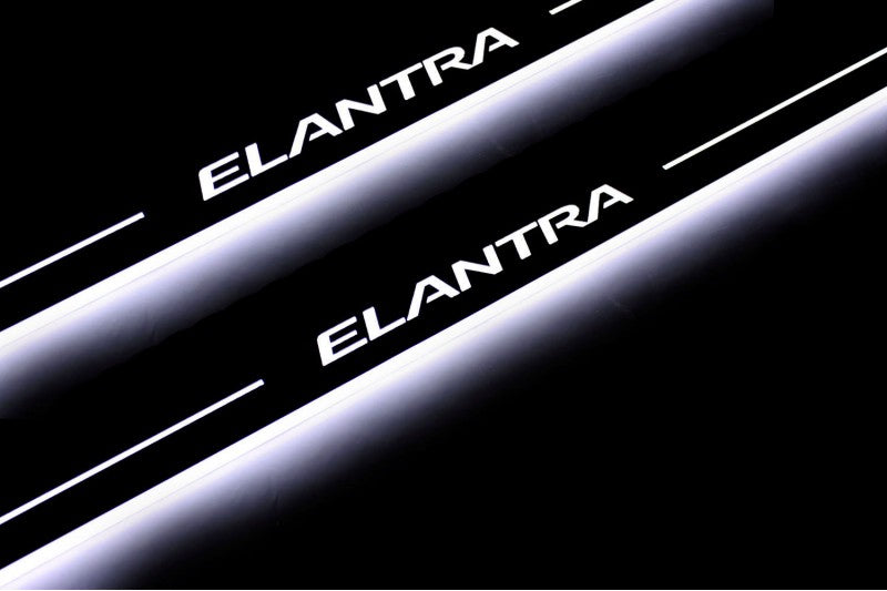 Hyundai Elantra V (MD) 2011-2016 Door Sill Lights With Logo Elantra Hyundai Led Door Sills opdesign