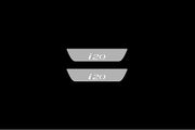 Hyundai i20 I 2009-2014 Auto Door Sill Plates With Logo i20 Hyundai Led Door Sills opdesign