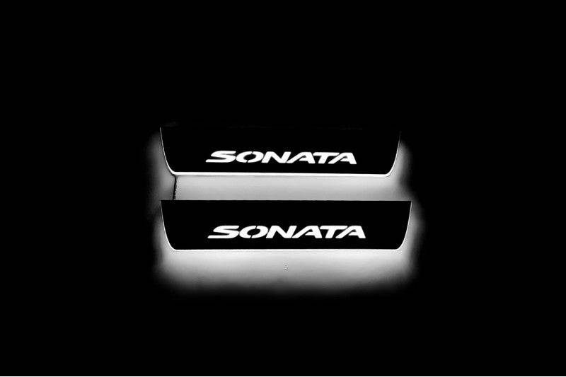 Hyundai Sonata VII (LF) Car Sill With Logo Sonata - decoinfabric