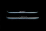 Hyundai Accent 2017+ LED Door Sills PRO With Logo Accent Hyundai Led Door Sills opdesign