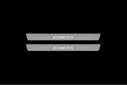Hyundai Creta I 2016-2019 Door Sill Protectors With Logo Creta Hyundai Led Door Sills opdesign