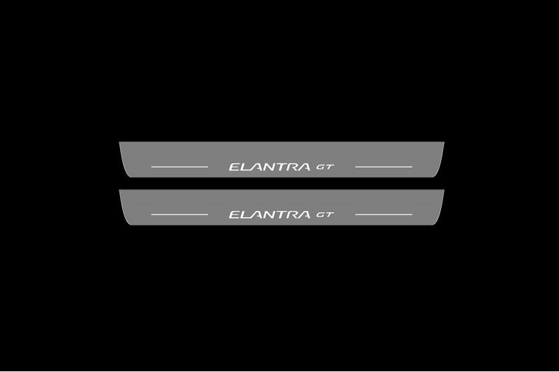 Hyundai Elantra GT 2013-2017 Car Light Sill With Logo Elantra GT Hyundai Led Door Sills opdesign