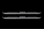 Hyundai Genesis Coupe 2008-2016 Door Sill Led Plate With Logo Genesis Hyundai Led Door Sills opdesign