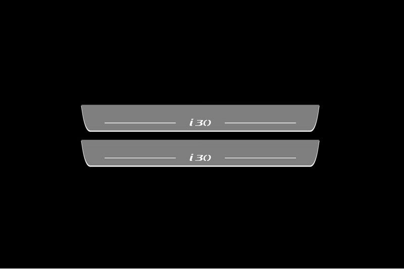 Hyundai i30 II 2012-2017 LED Car Door Sill With Logo i30 Hyundai Led Door Sills opdesign