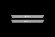 Hyundai Kona I 2017-2022 LED Door Sill With Logo Kona Hyundai Led Door Sills opdesign