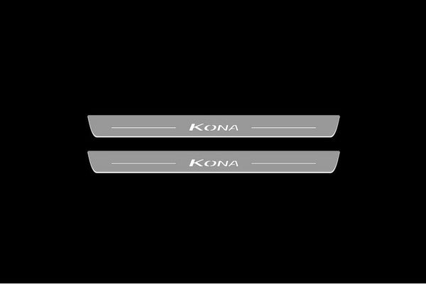 Hyundai Kona LED Door Sill With Logo Kona - decoinfabric