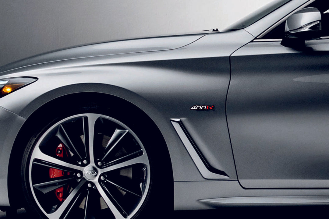 Infiniti Emblem & Badges set with 400R logo Infiniti emblems decoinfabric