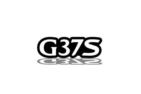 Infiniti tailgate trunk rear emblem with G37S logo