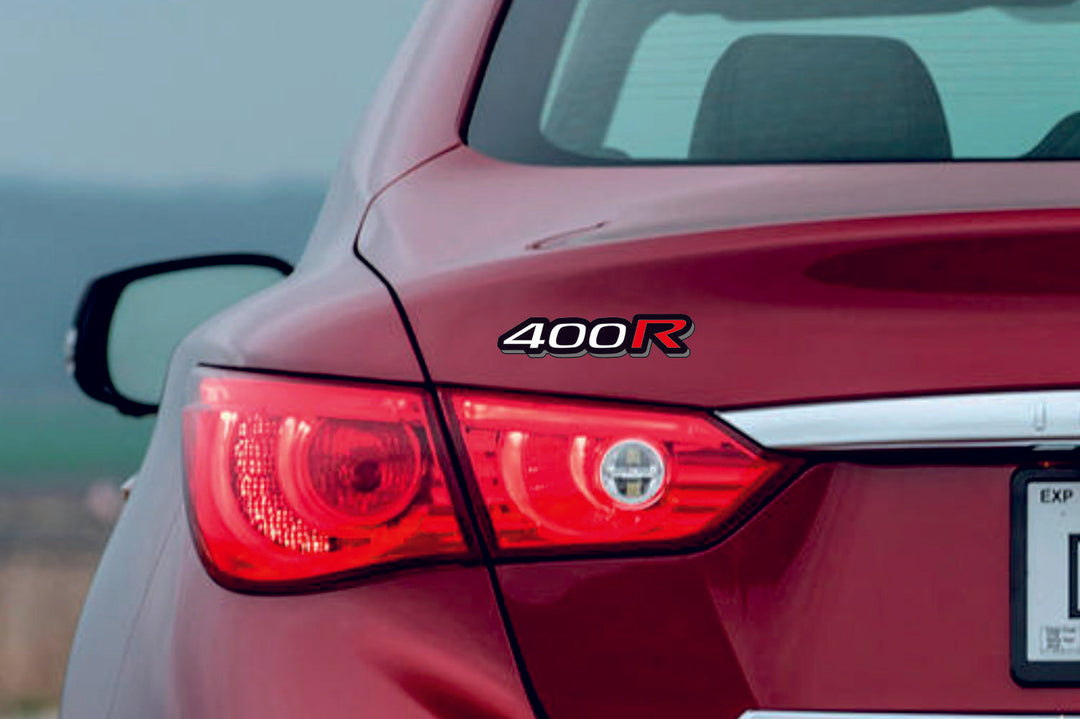 Infiniti Emblem & Badges set with 400R logo Infiniti emblems decoinfabric