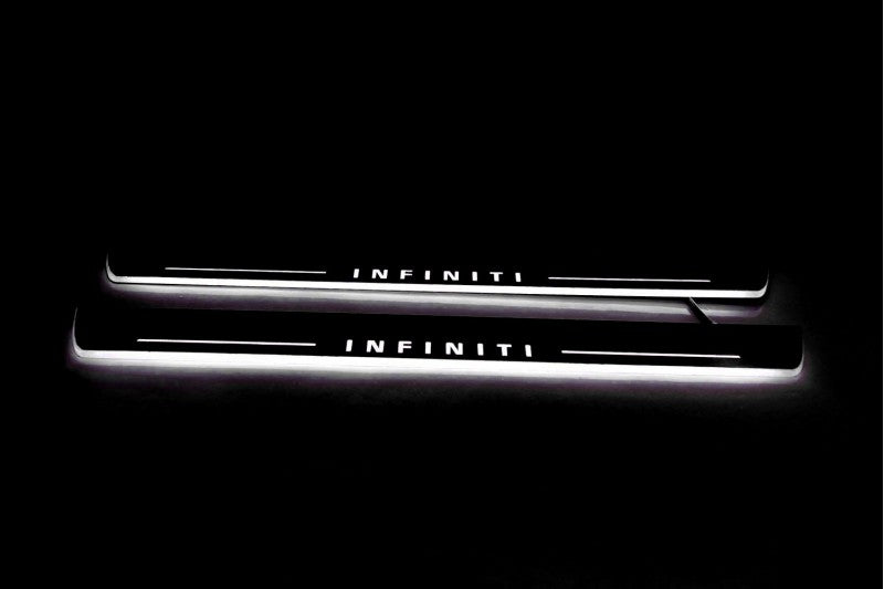 Infiniti QX80 Door Sill Led Plate With Logo Infiniti - decoinfabric