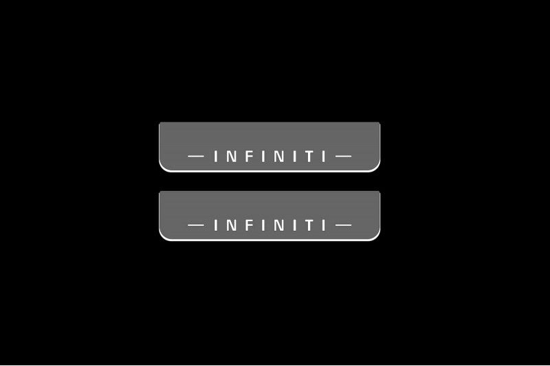 Infiniti QX80 2013+ Door Sill Led Plate With Logo Infiniti Infiniti Led Door Sills opdesign