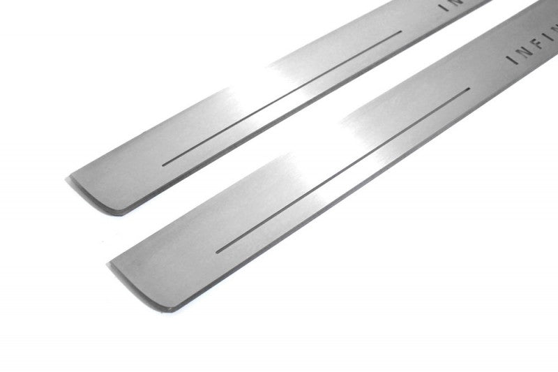 Infiniti G 4D 2007-2015 Door Sill Protectors With Logo Infiniti Infiniti Led Door Sills opdesign