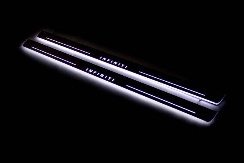 Infiniti G coupe LED Door Sill With Logo Infiniti - decoinfabric