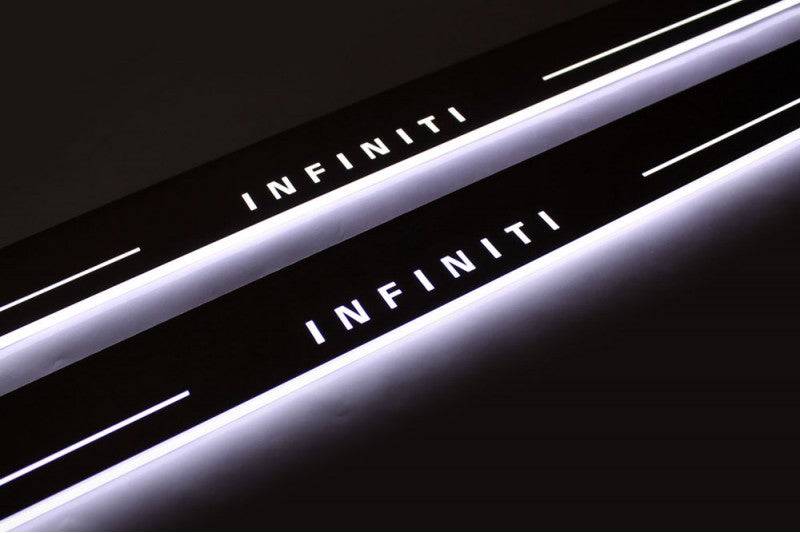 Infiniti Q60 Door Sill Protectors With Logo Infiniti - decoinfabric